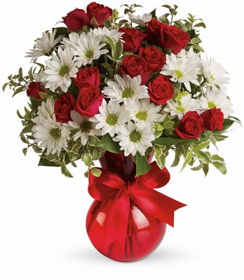 Red White And You Bouquet by Teleflora